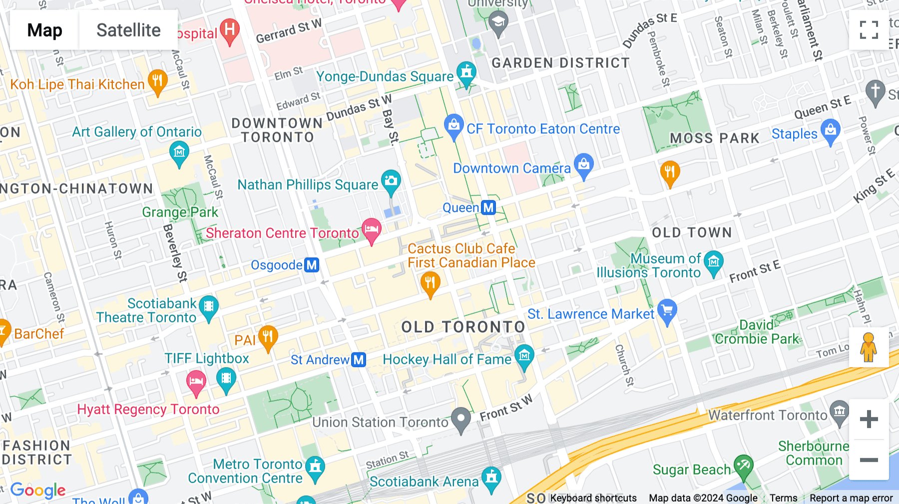 Click for interative map of 357 Bay Street, Toronto, Canada, Toronto