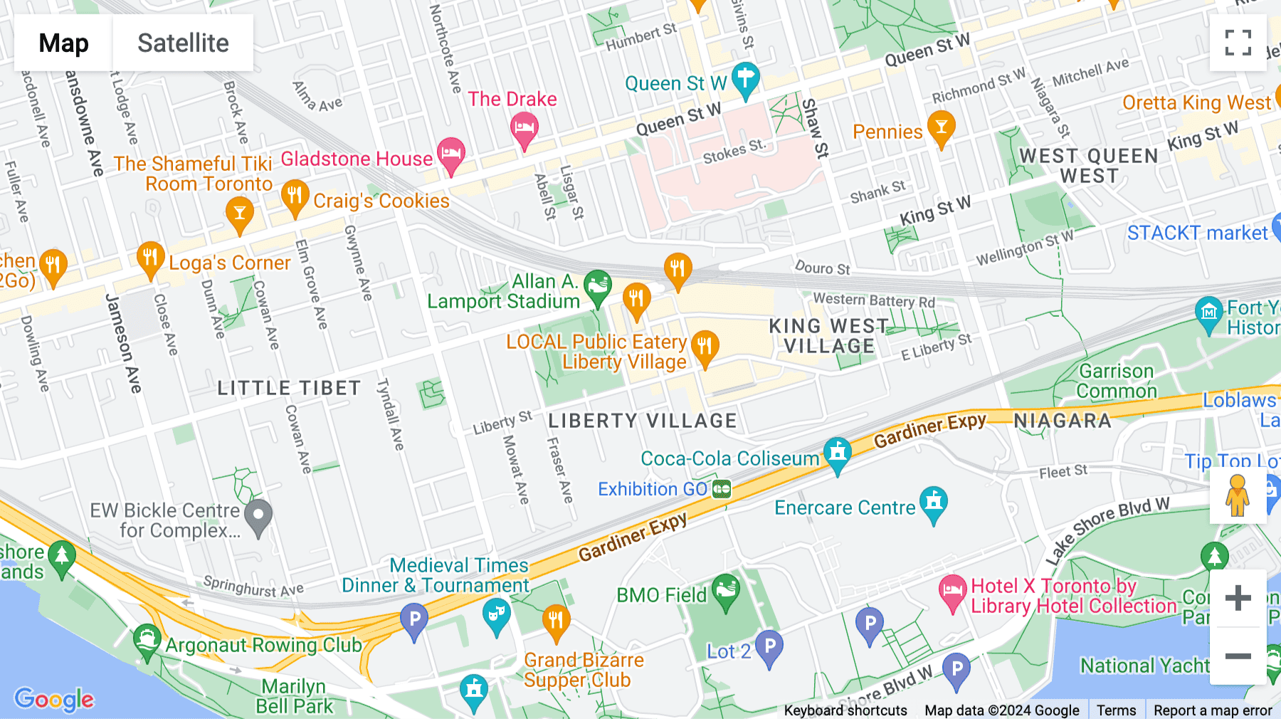 Click for interative map of 80 Atlantic Avenue, Toronto, ON, Toronto