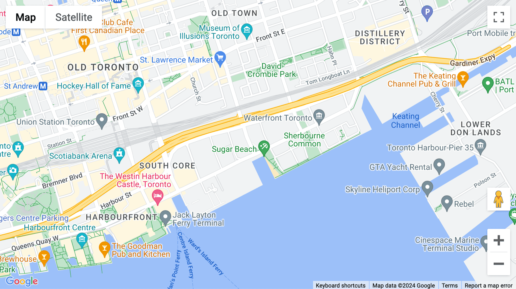 Click for interative map of 130 Queens Quay E, Unit No. 807 & 809, Toronto, Toronto