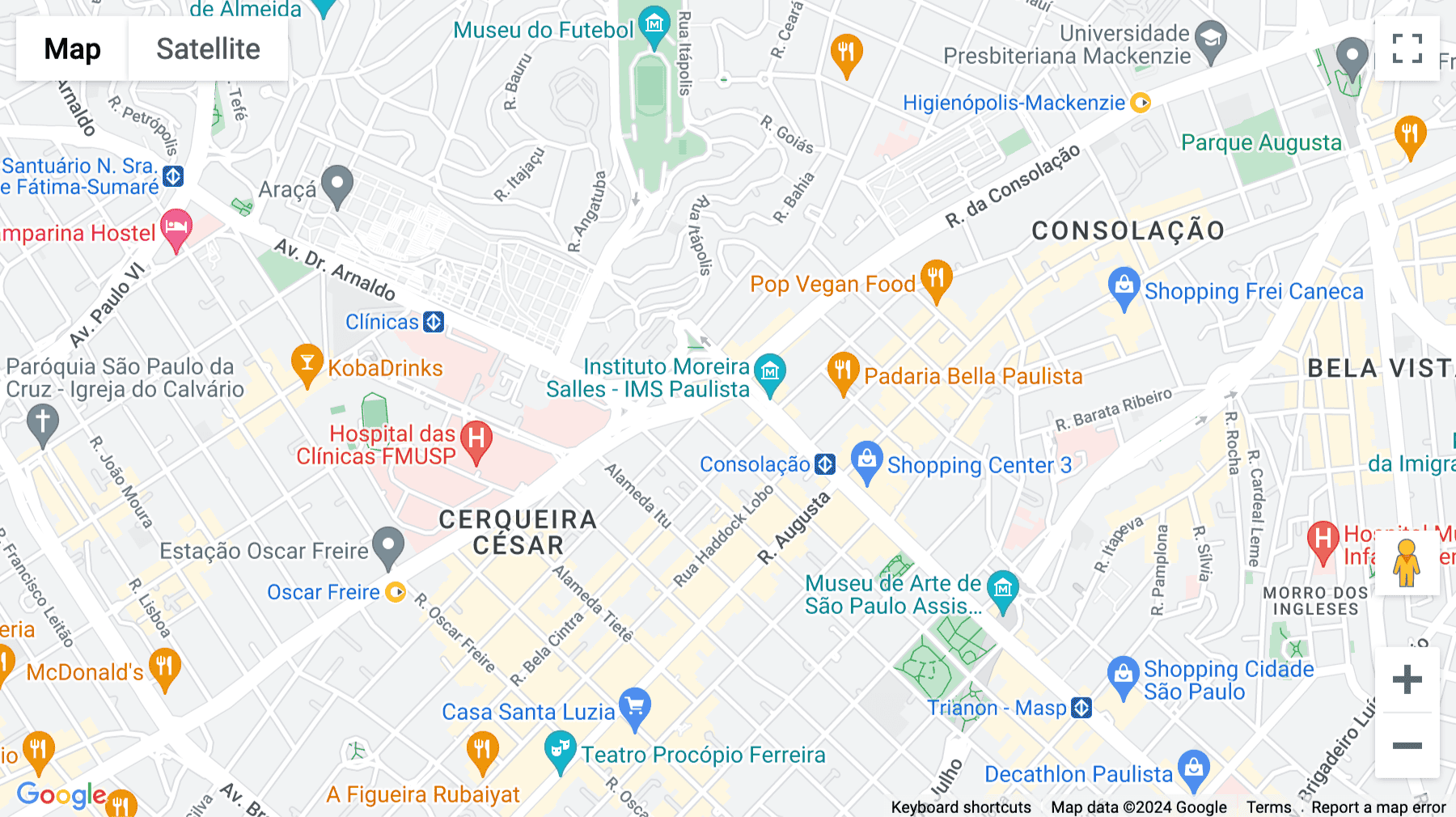 Click for interative map of Av. Paulista, 2537, Bela Vista, São Paulo, Sao Paulo