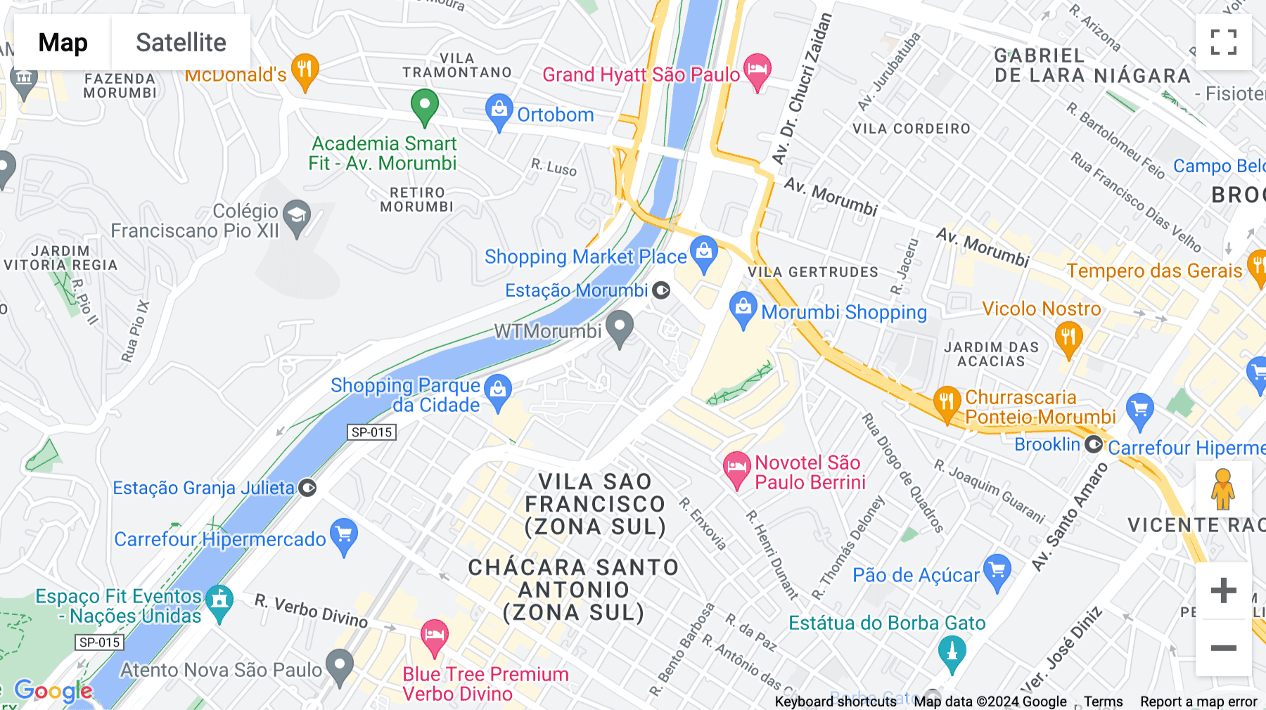 Click for interative map of Av. Das Nações Unidas 14261, Sao Paulo