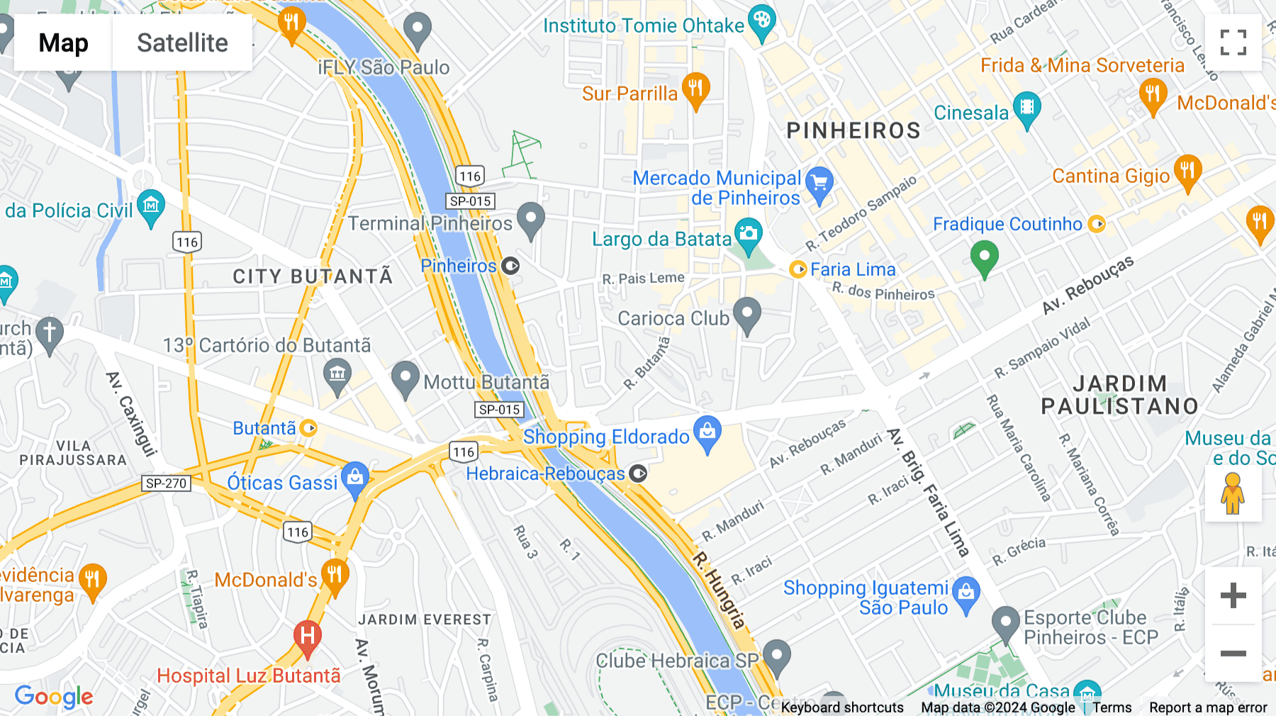 Click for interative map of 336, Pinheiros, R. Butantã, Sao Paulo