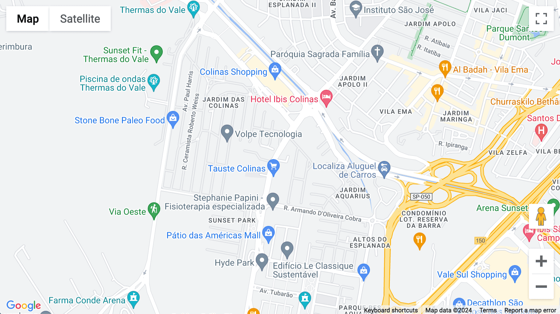 Click for interative map of Av. São João, 2405, Jardim das Colinas, São José dos Campos, Sao Paulo