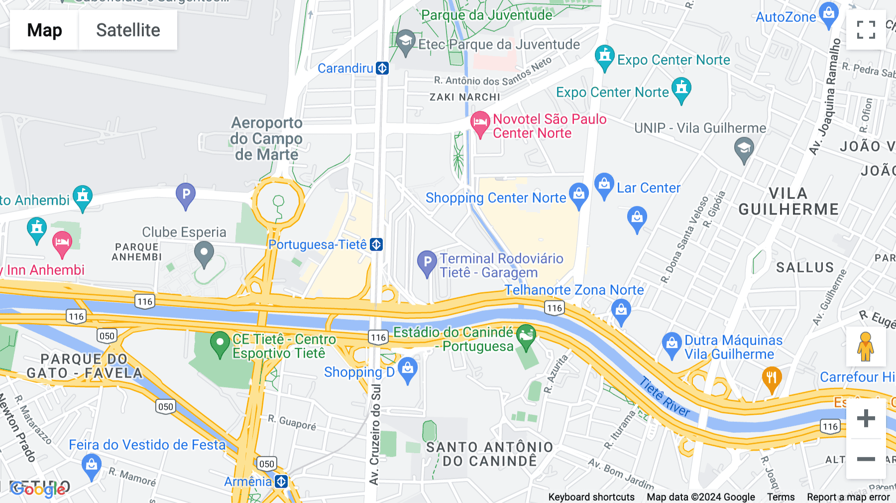 Click for interative map of Rua Maria Prestes Maia, 300/480, Sao Paulo