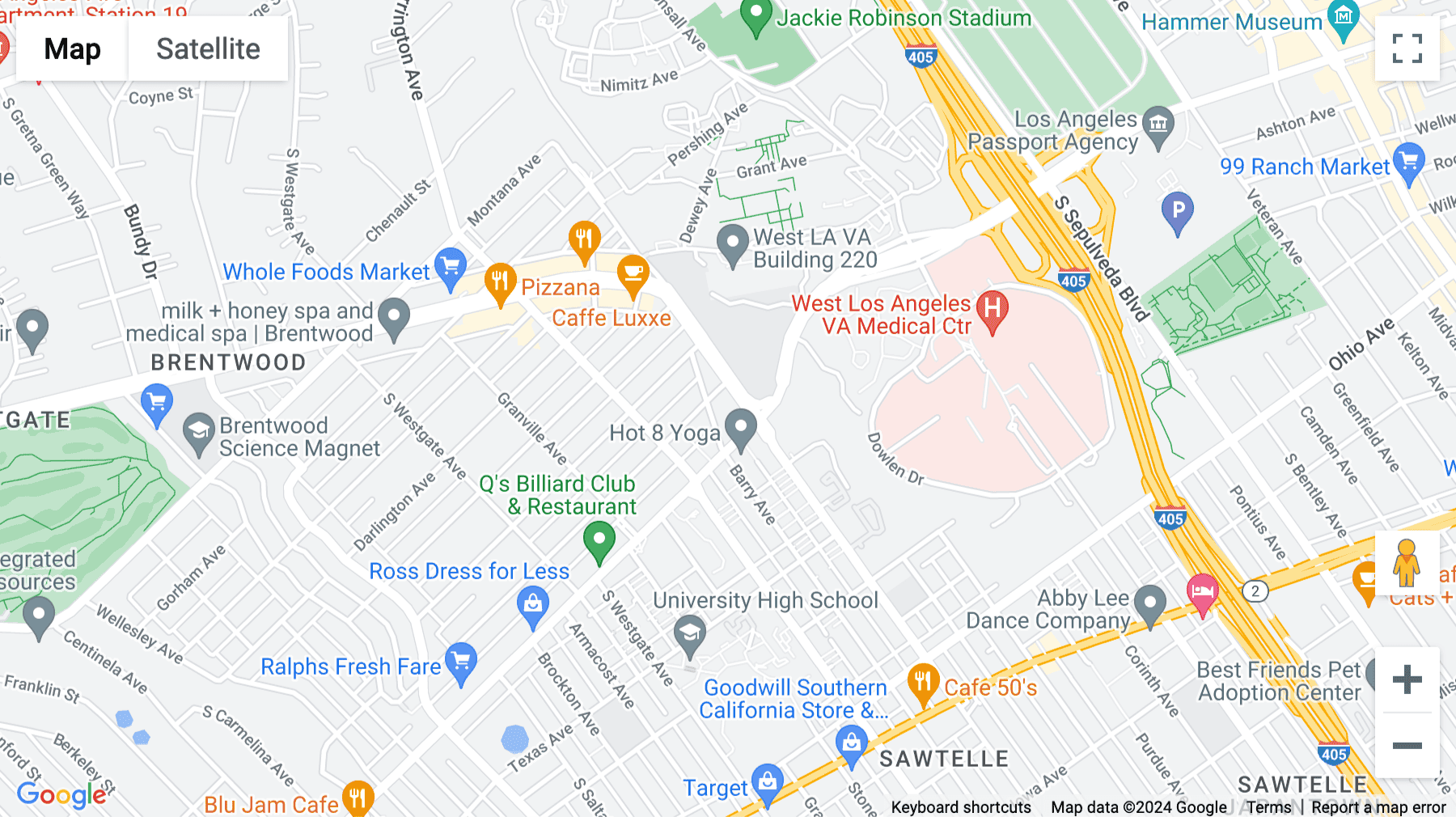 Click for interative map of 11601 Wilshire Blvd, 5th Floor, Los Angeles