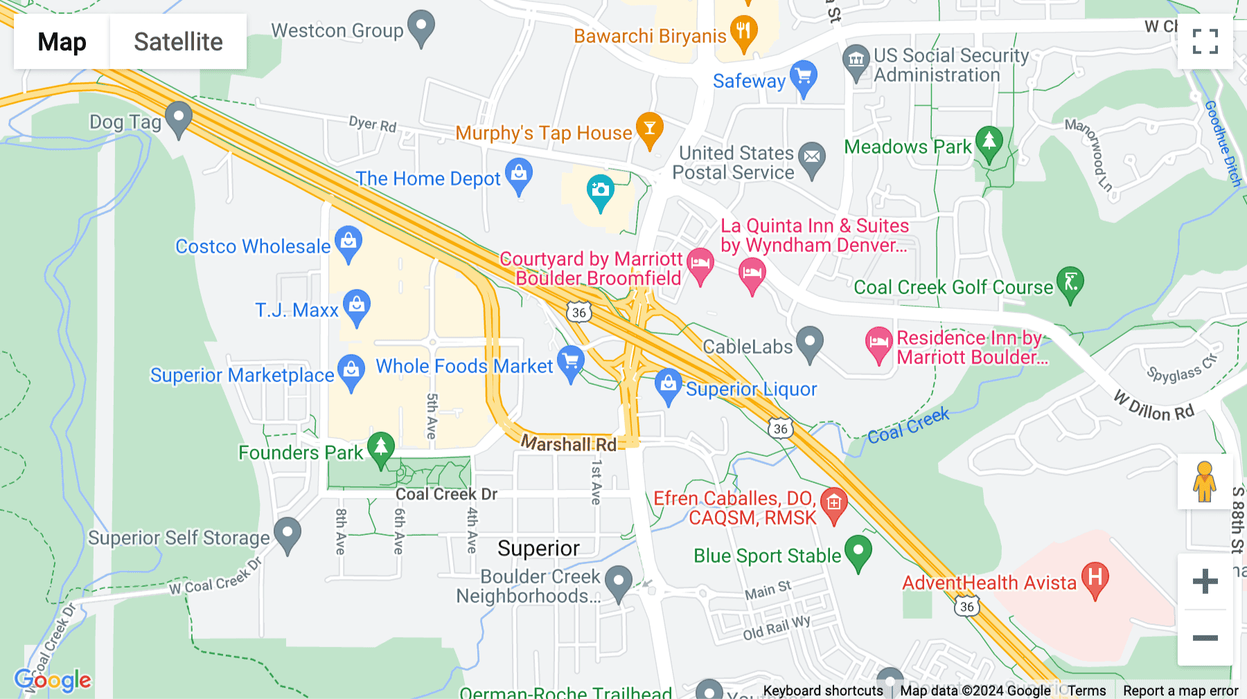 Click for interative map of 357 S. McCaslin Blvd, Suite 200, Louisville (Colorado)