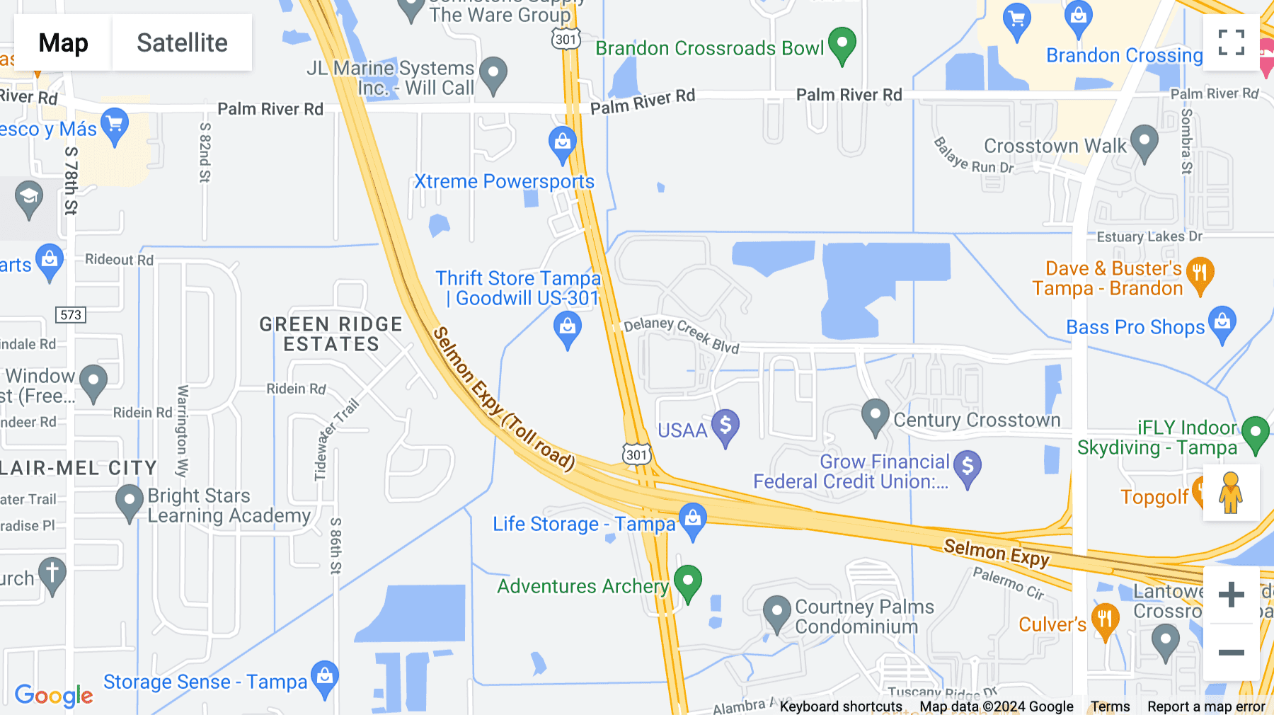 Click for interative map of 1503 South U.S HIGHWAY 301, Tampa