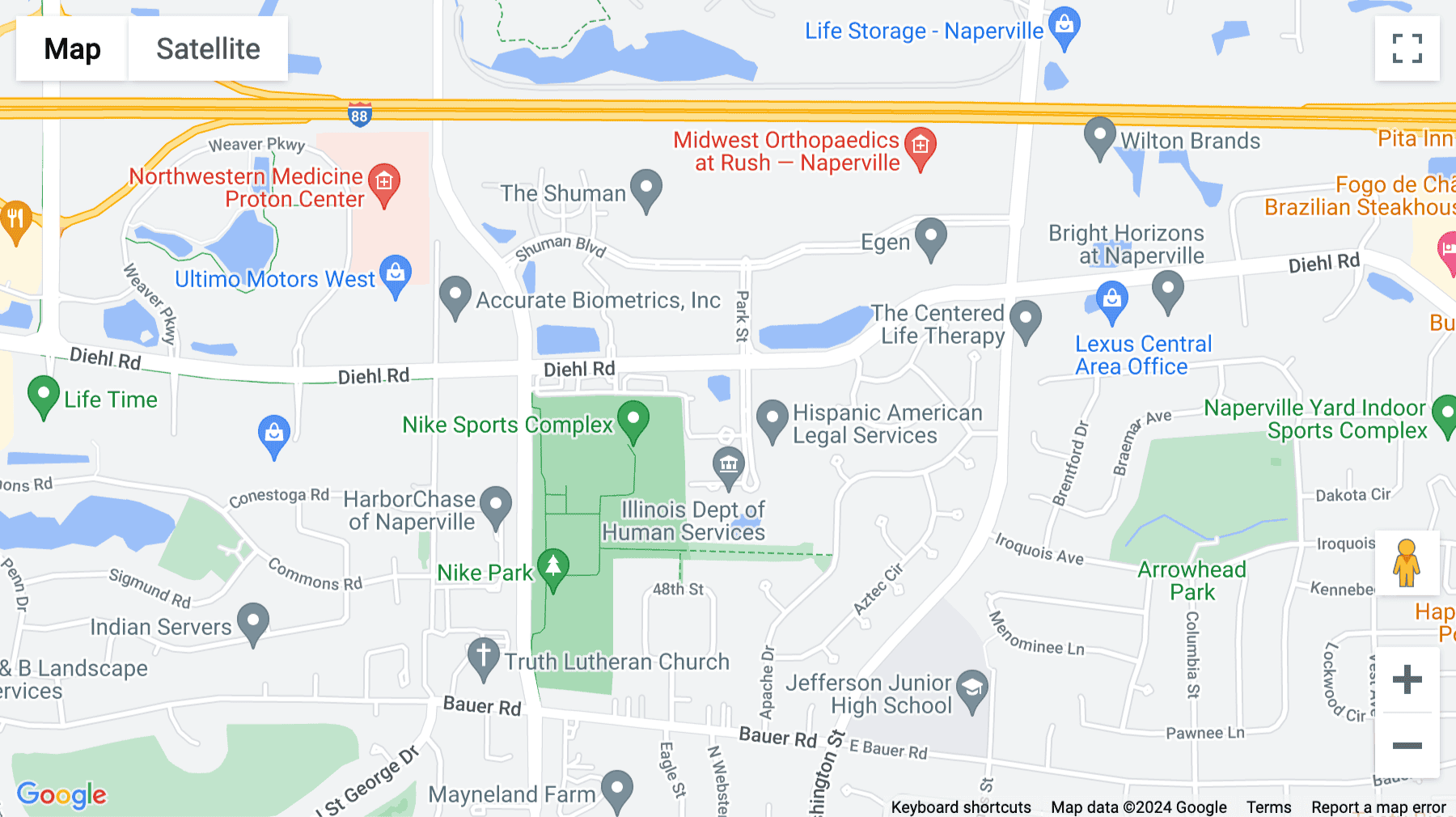 Click for interative map of 1755 Park Street, Suite 200, Naperville, IL, Naperville