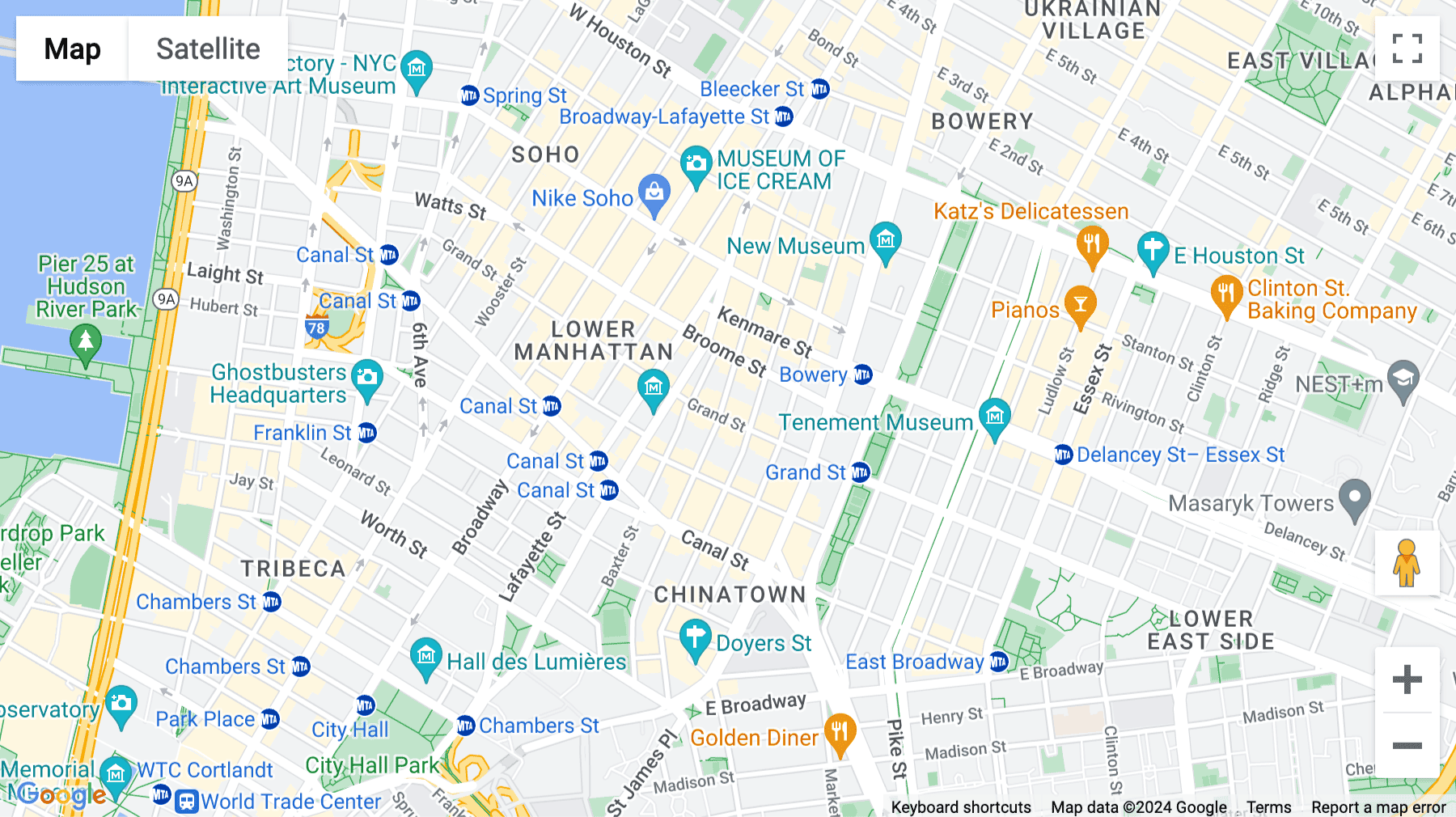 Click for interative map of 188 Grand Street, 2nd & 3rd Floor, New York City