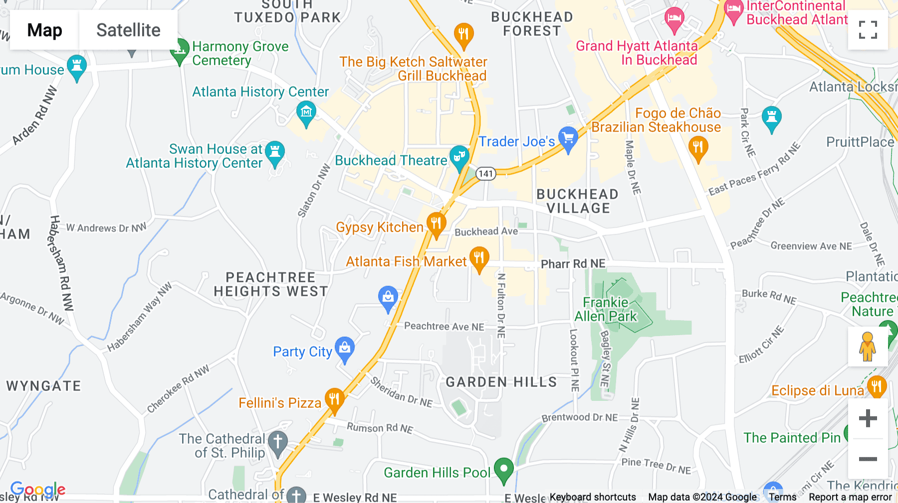 Click for interative map of 3017 Bolling Way NE, Floors 1 and 2, Atlanta