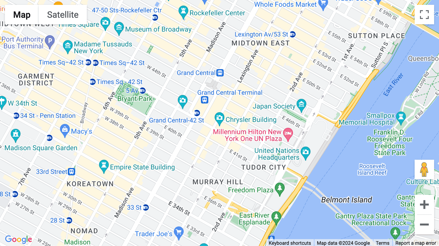 Click for interative map of 405 Lexington Avenue, 26th Floor, New York City