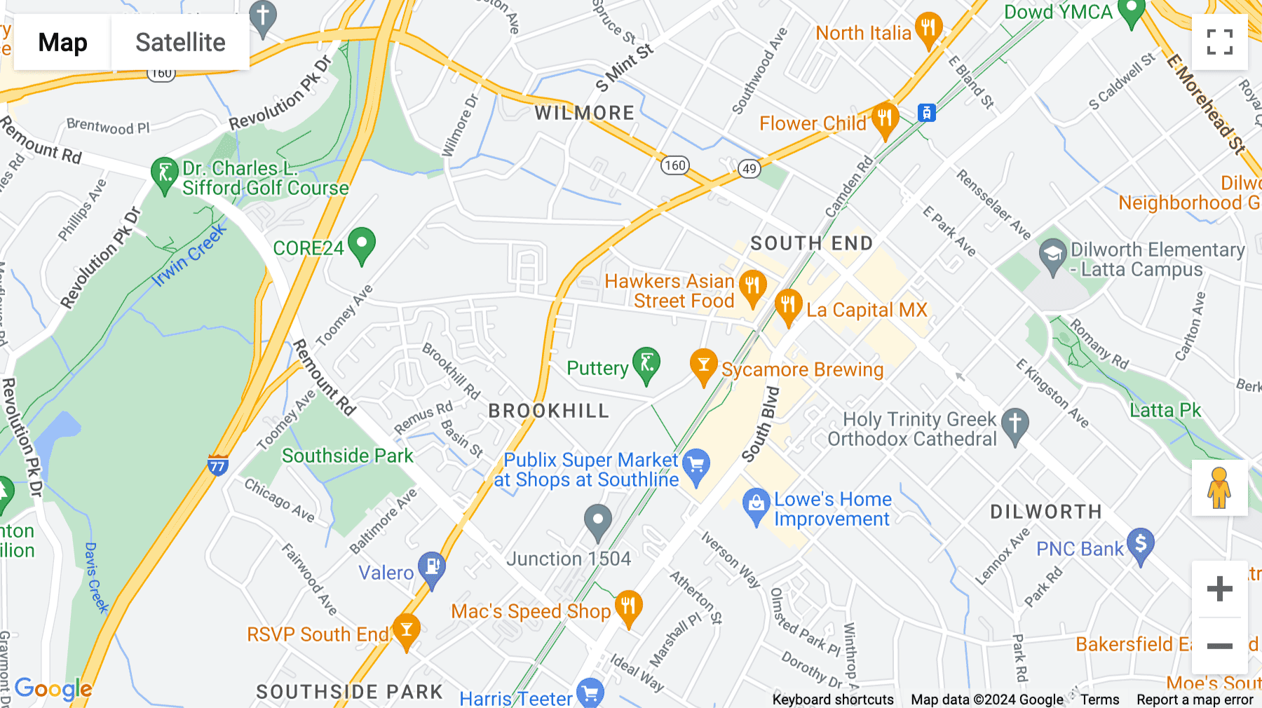 Click for interative map of 307 W Tremont Avenue, Suite 200, Charlotte (North Carolina)