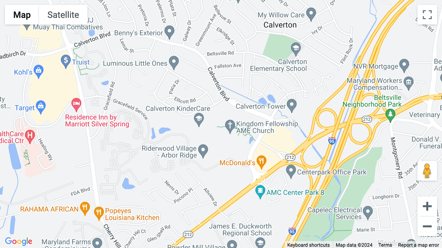 Click for interative map of 11720 Beltsville Drive, Suite 500, Silver Spring