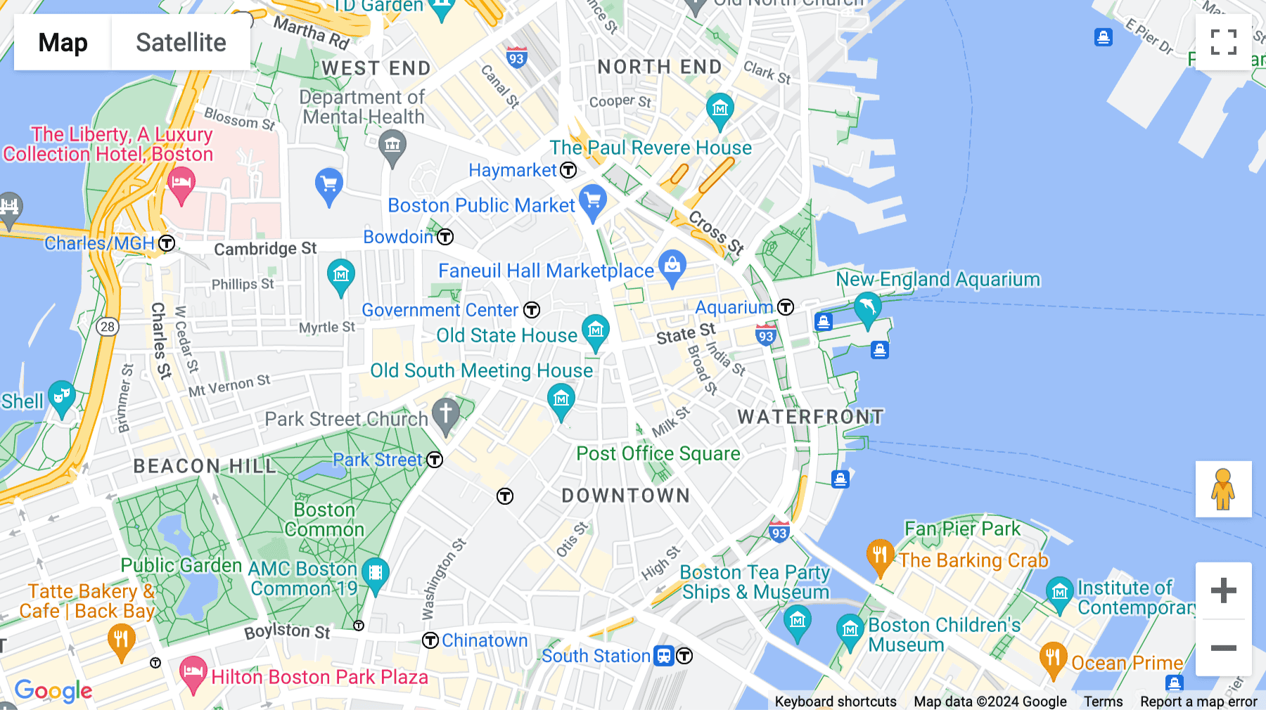 Click for interative map of 53 State Street, 5th floor, Boston