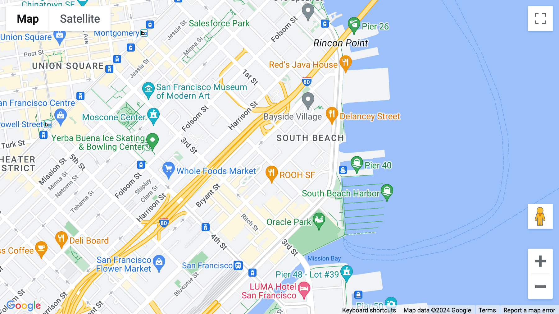 Click for interative map of 274 Brannan St, 5th Floor, San Francisco