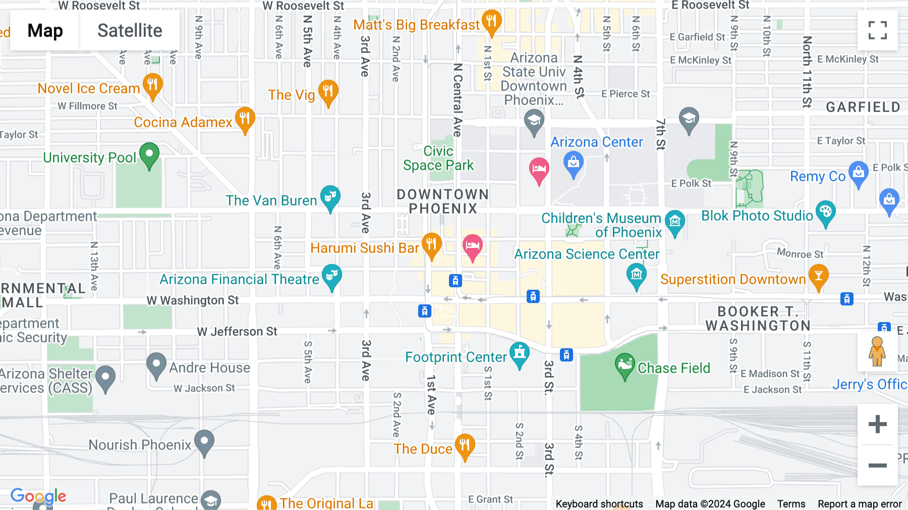 Click for interative map of 112 N Central Avenue, Phoenix