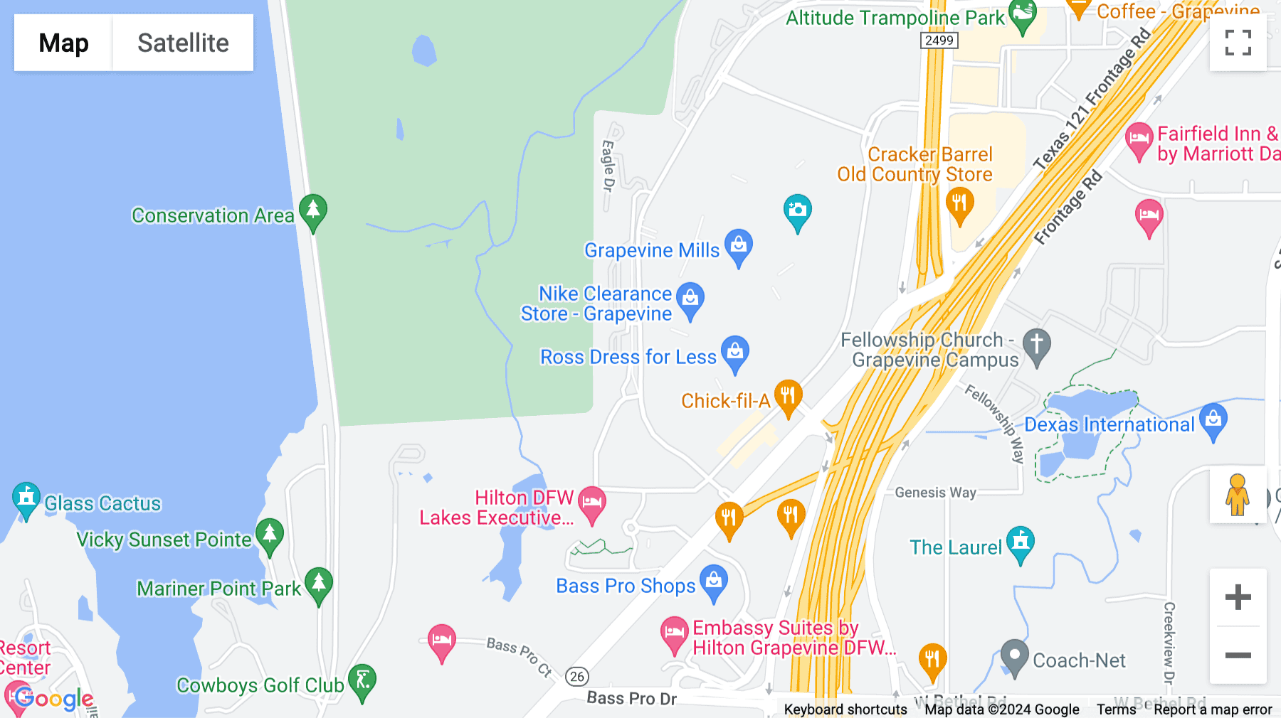 Click for interative map of 2451 W Grapevine Mills Circle, Grapevine