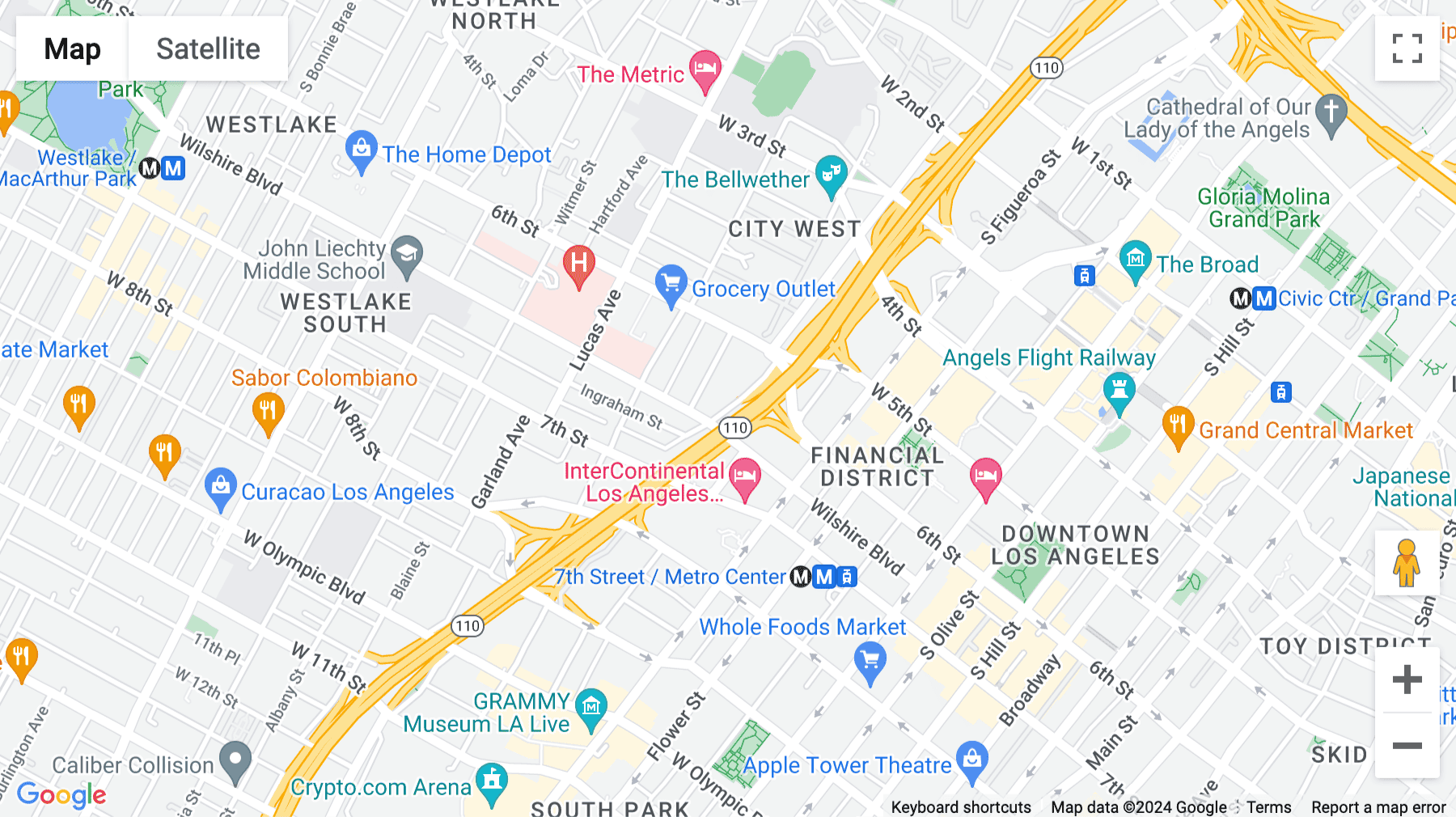 Click for interative map of 1001 Wilshire Boulevard, First Floor, Los Angeles
