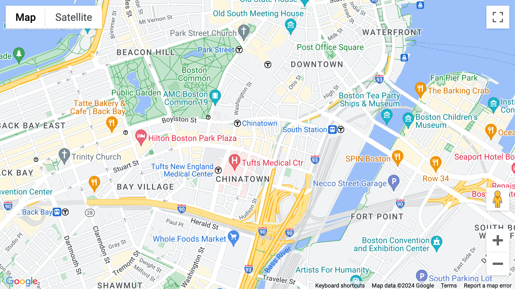 Click for interative map of 68 Harrison Avenue, 6th floor, Boston