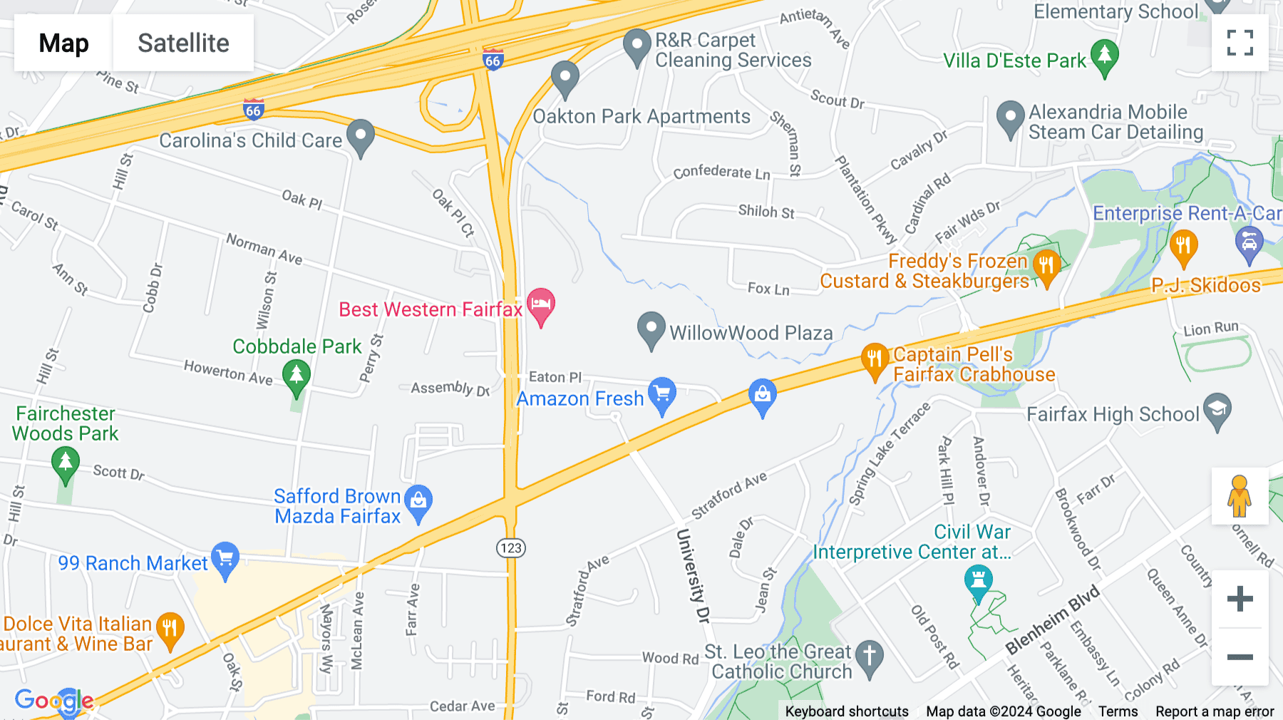 Click for interative map of 10306 Eaton Pl, Suite 300, Fairfax
