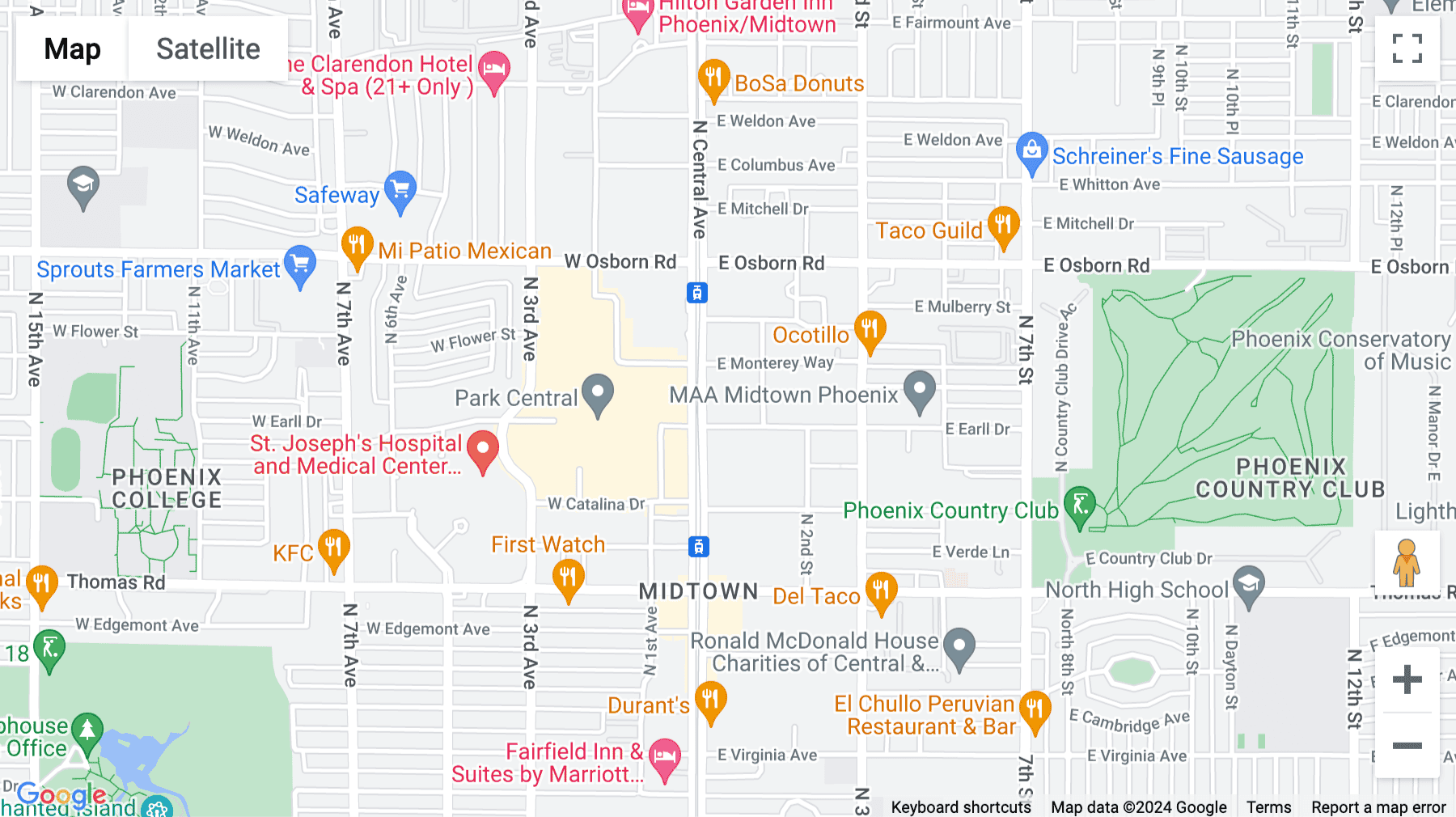 Click for interative map of 3101 N Central Avenue, Phoenix