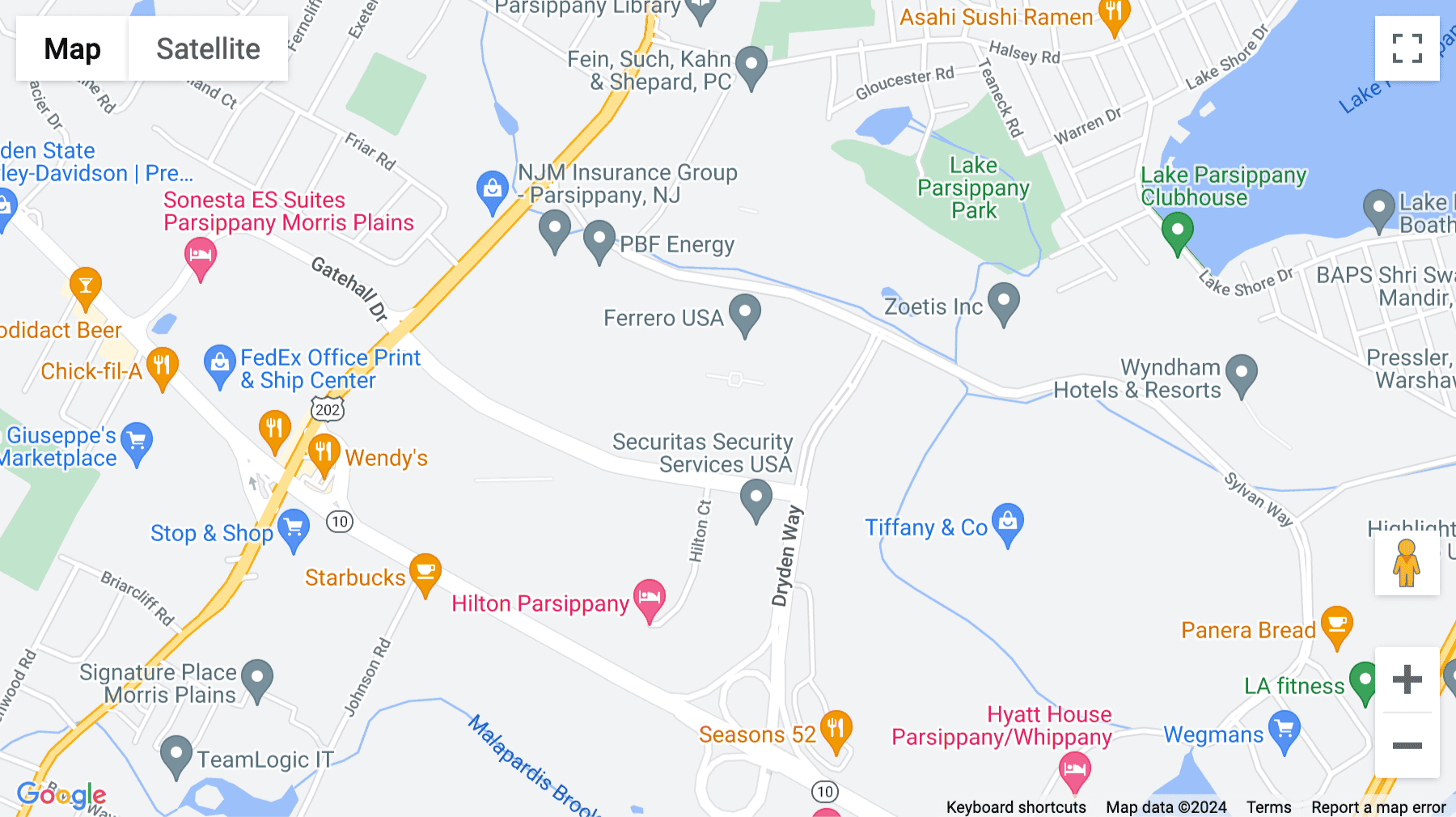 Click for interative map of 8 Campus Drive, Suite 105, Parsippany