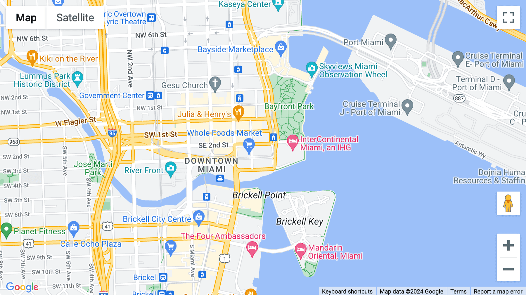 Click for interative map of 200 South Biscayne Boulevard, Miami
