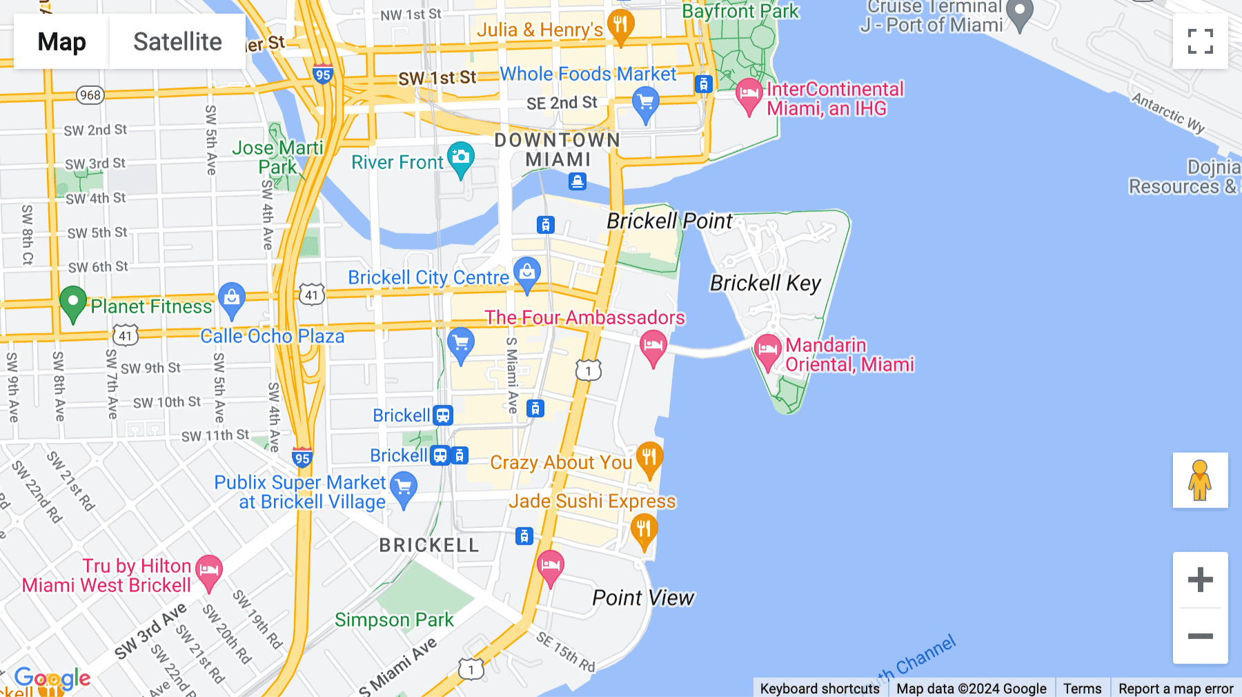 Click for interative map of 801 Brickell Avenue, 8th Floor, Miami