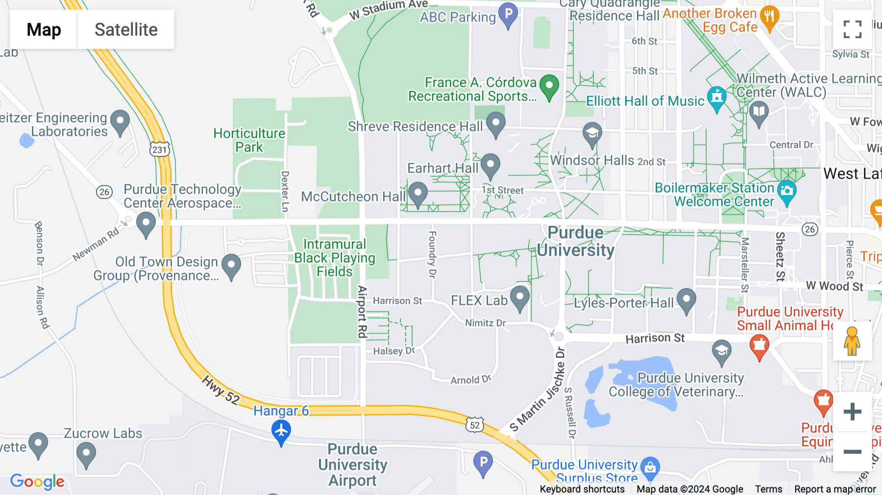 Click for interative map of 101 Foundry Drive, Suite 1200, West Lafayette, Lafayette (IN)