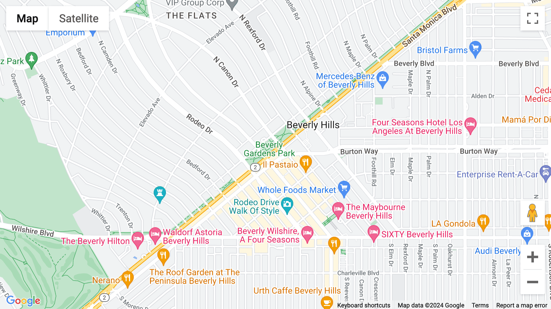 Click for interative map of 9440 Santa Monica Boulevard, Suite 301, Beverly Hills (California)