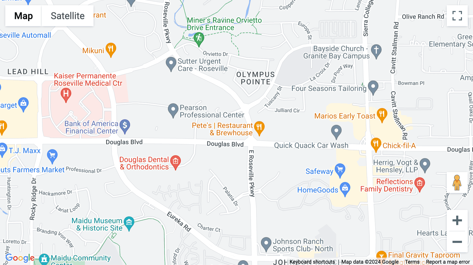 Click for interative map of 2999 Douglas Boulevard, Suite 180, Roseville