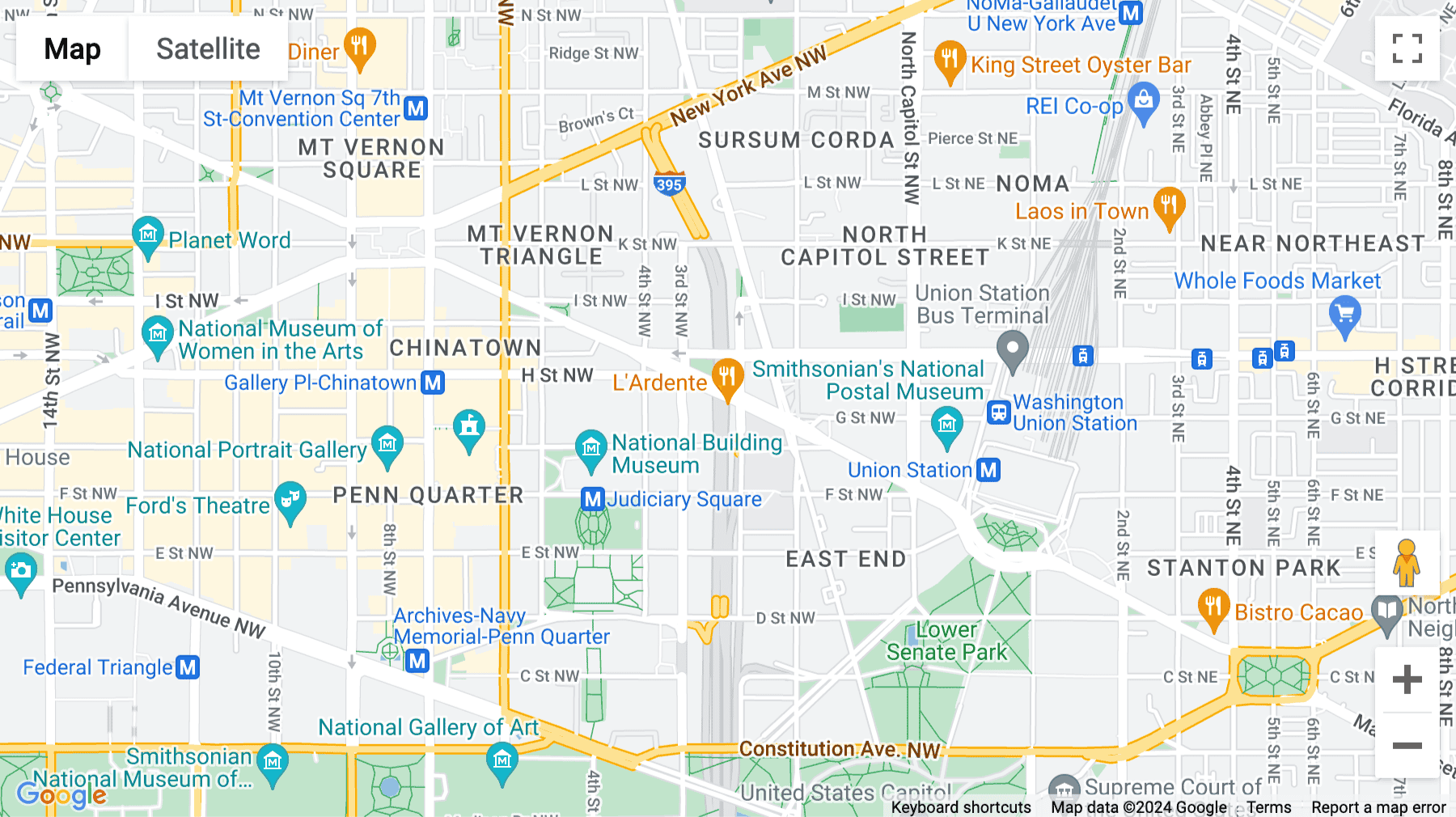 Click for interative map of 200 Massachusetts Avenue Northwest, Washington DC