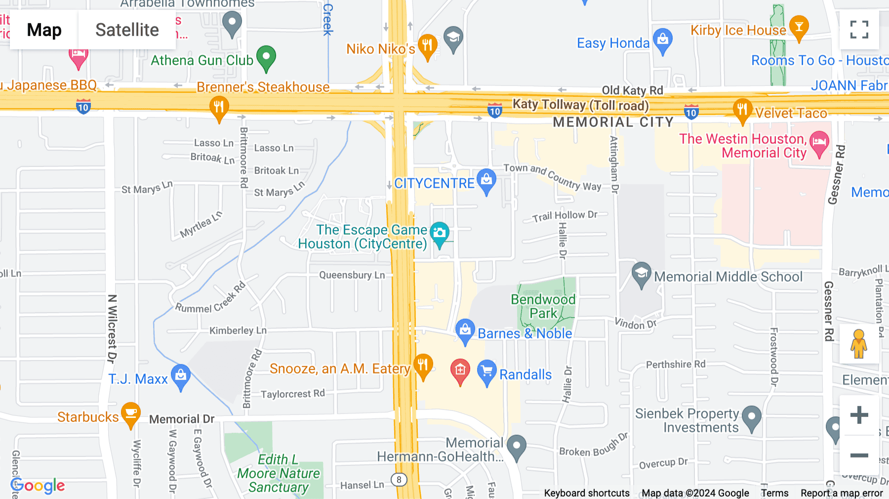 Click for interative map of 12848 Queensbury Lane, Suite 208, Houston