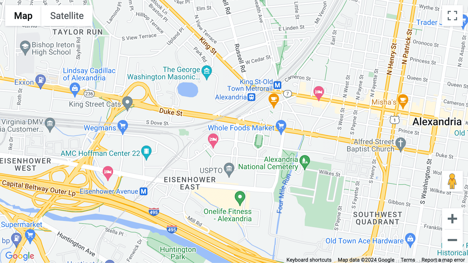 Click for interative map of 2000 Duke Street, Suite 300, Alexandria (Virginia)