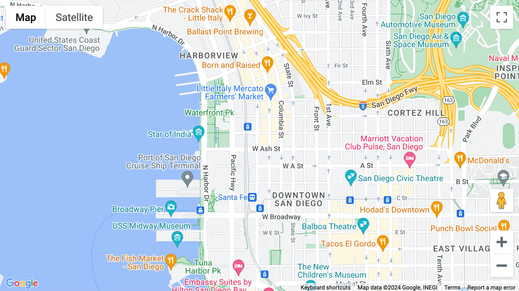 Click for interative map of 1420 Kettner Boulevard, Suite 100, 200 and 300, San Diego