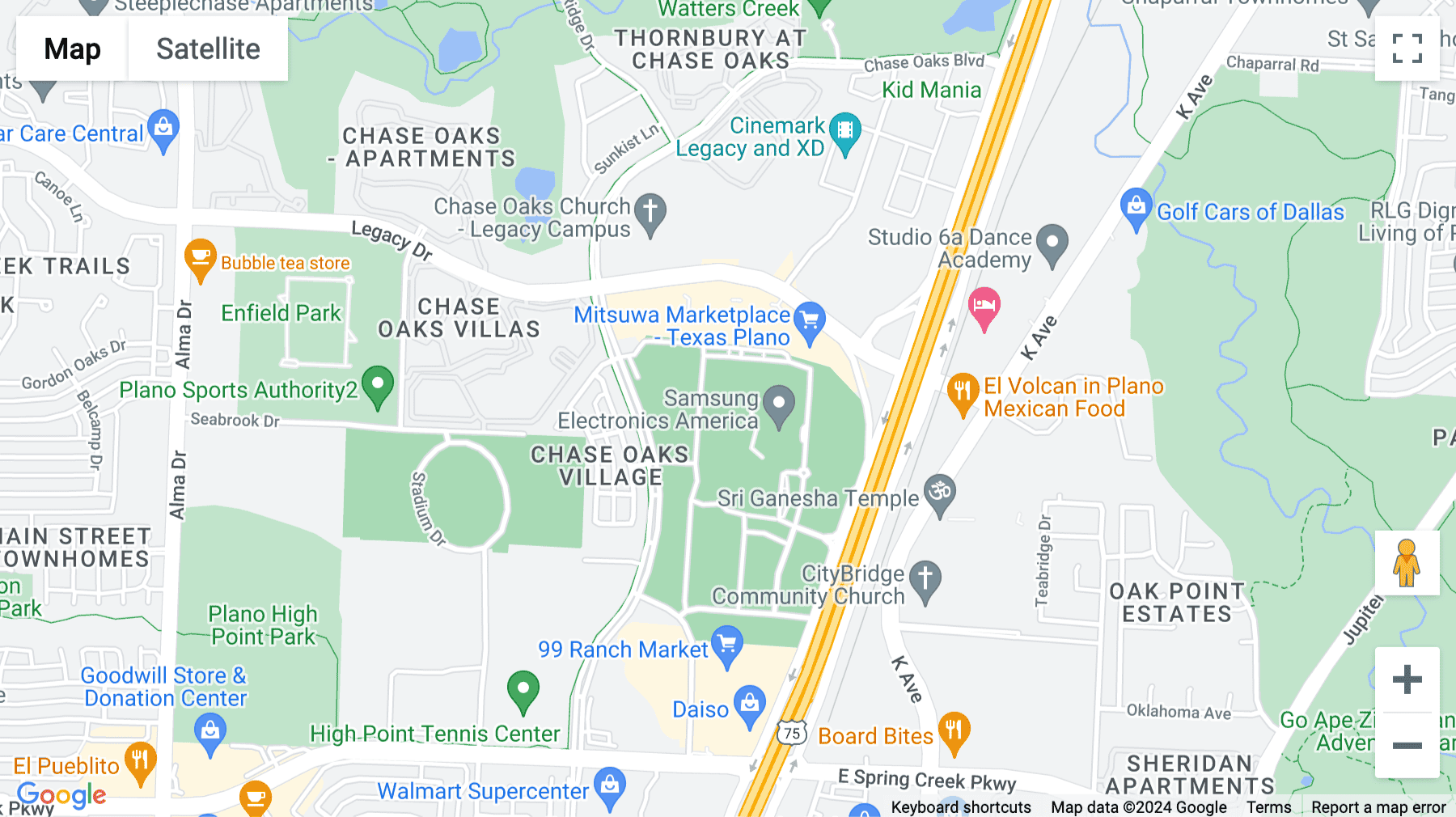 Click for interative map of 6600 Chase Oaks Boulevard, Suite 150, Plano