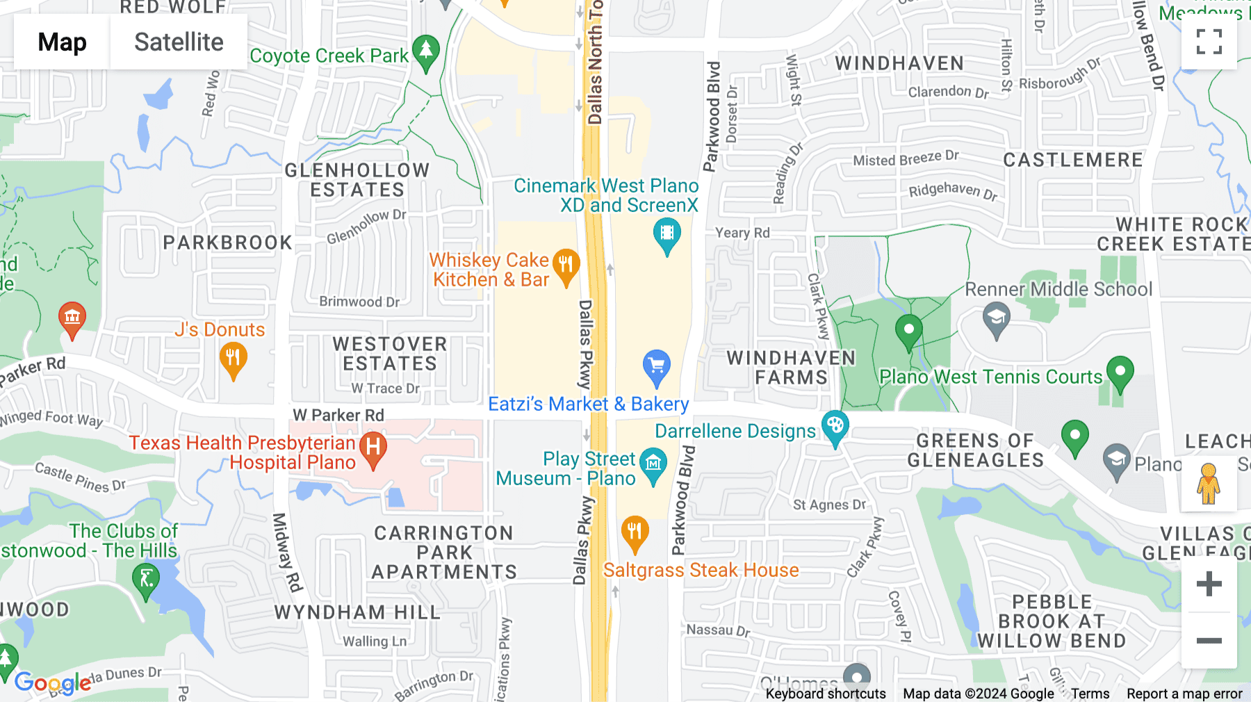 Click for interative map of 3300 Dallas Parkway, Plano