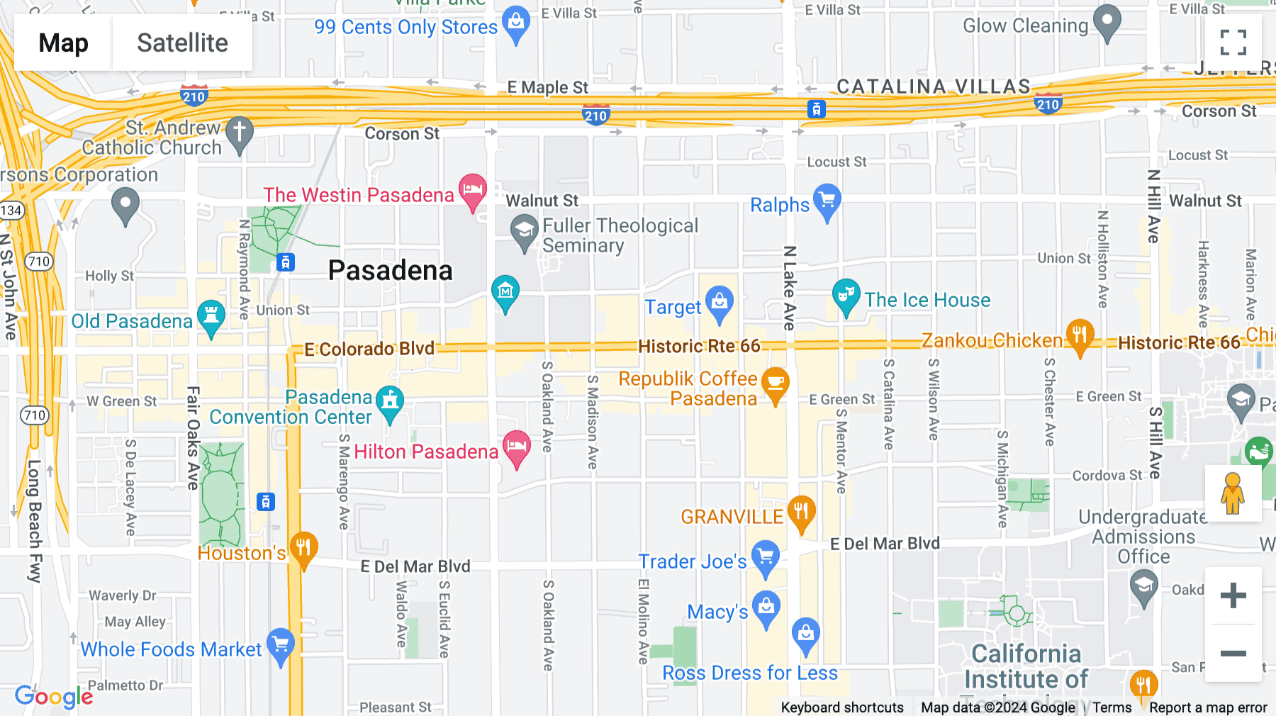 Click for interative map of 680 E Colorado Blvd, Suite 180 & Second Floor, Pasadena (CA)