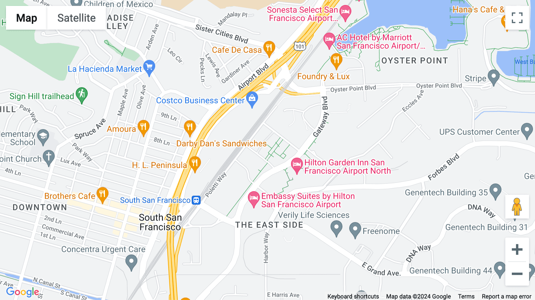 Click for interative map of 611 Gateway Blvd, Suite 120, San Francisco