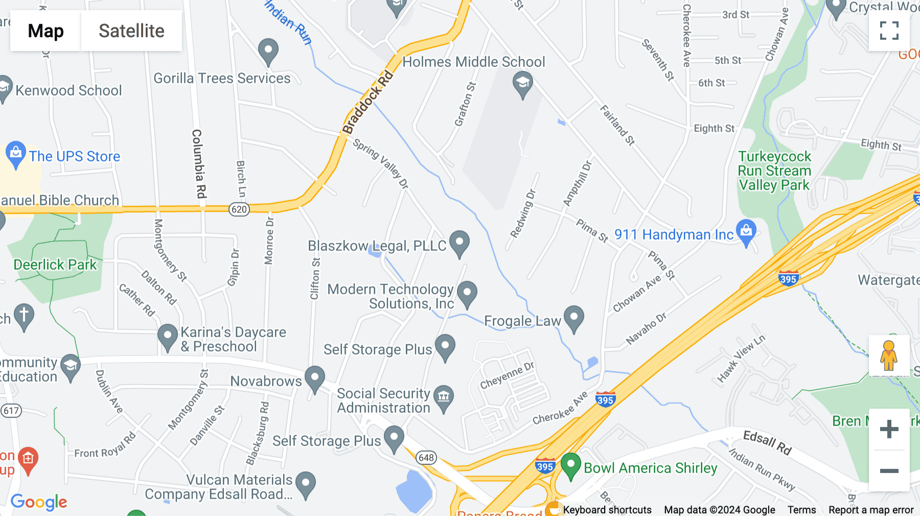 Click for interative map of 5270 Shawnee Road, Alexandria (Virginia)