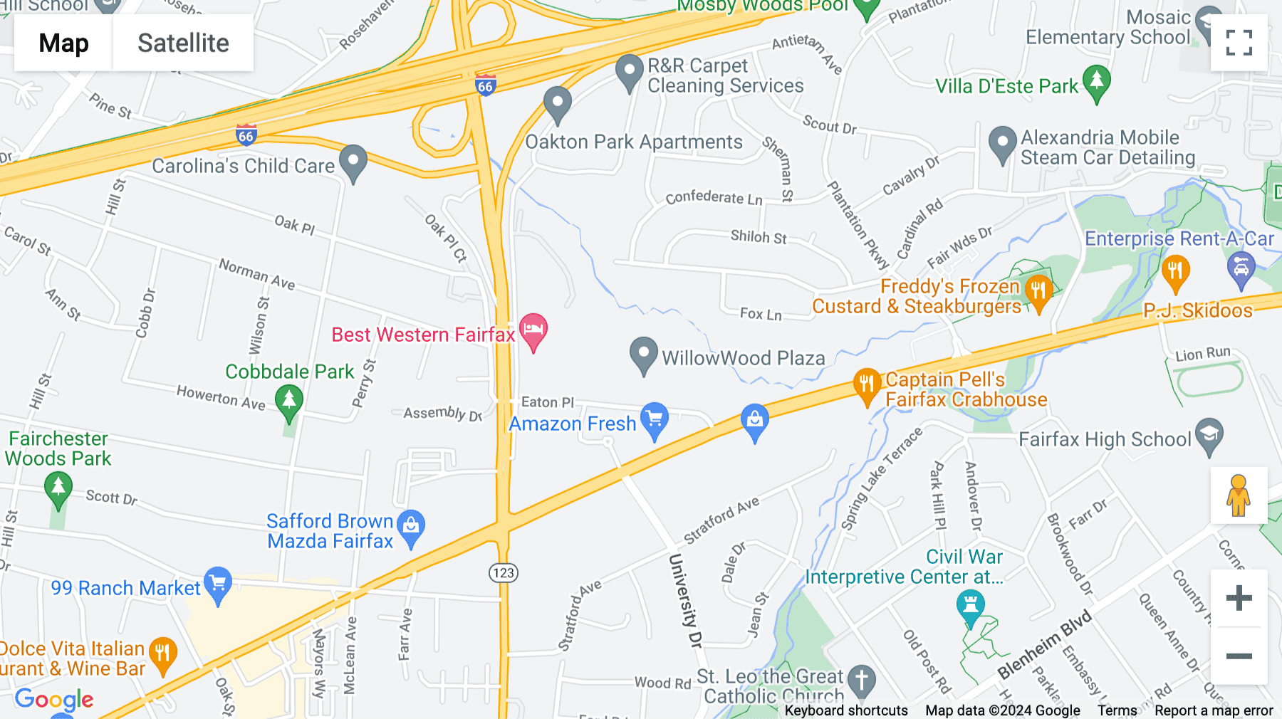 Click for interative map of 10304 Eaton Place, Suite No.100, Fairfax