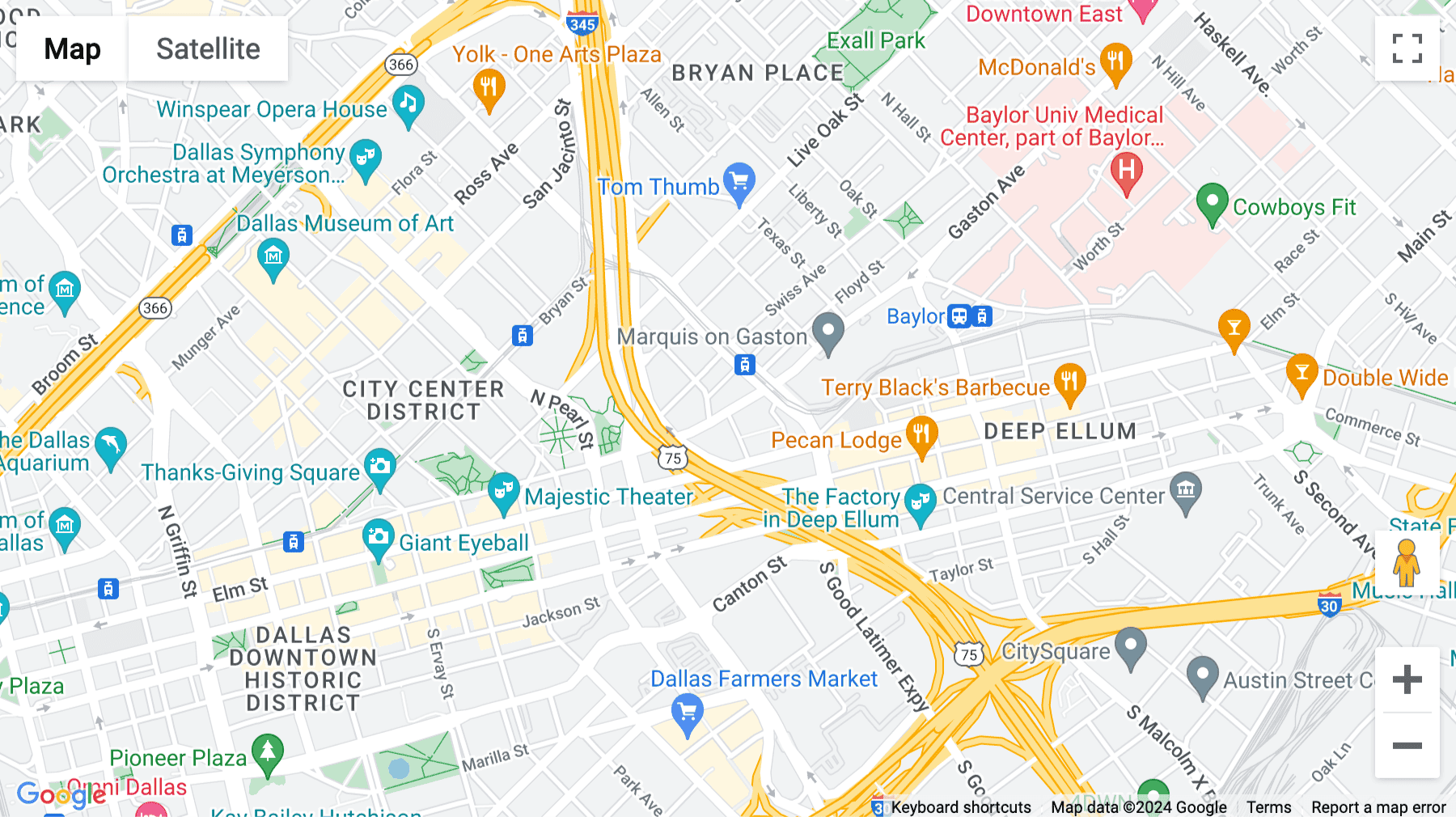 Click for interative map of 2550 Pacific Avenue, Suite 700, Dallas