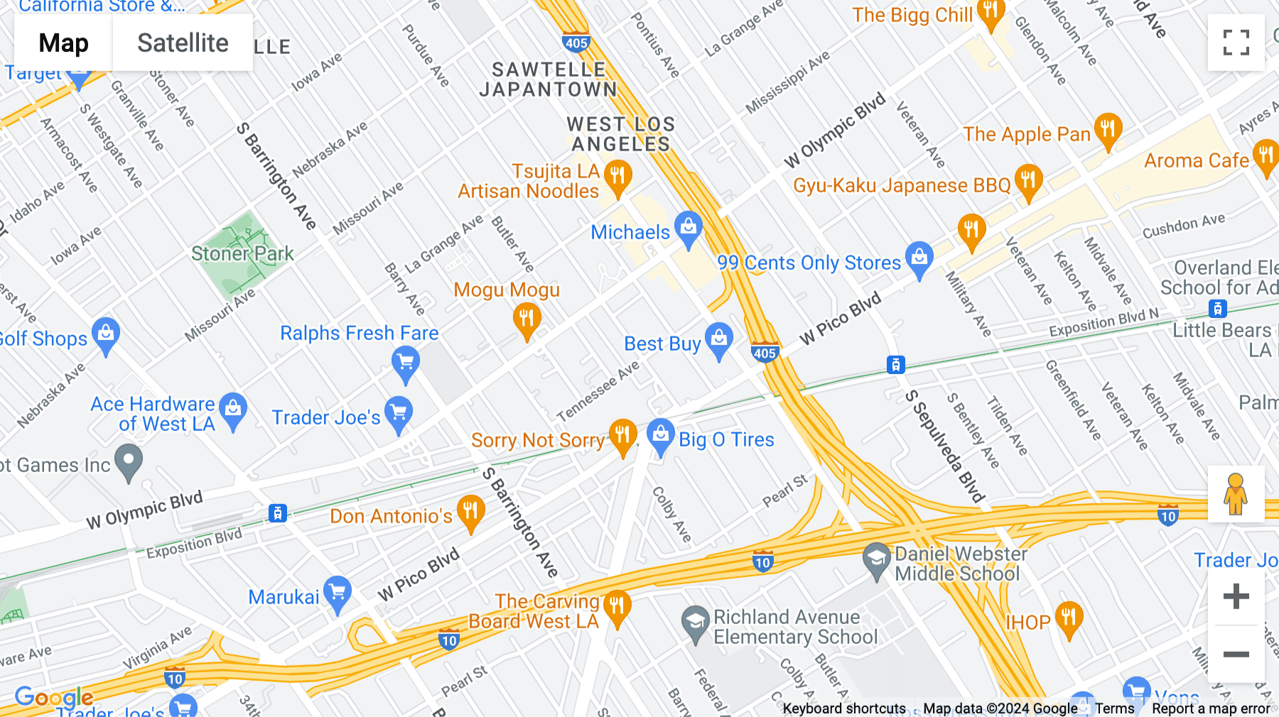 Click for interative map of (ETO) 11400 West Olympic Blvd, Suite 200, Los Angeles