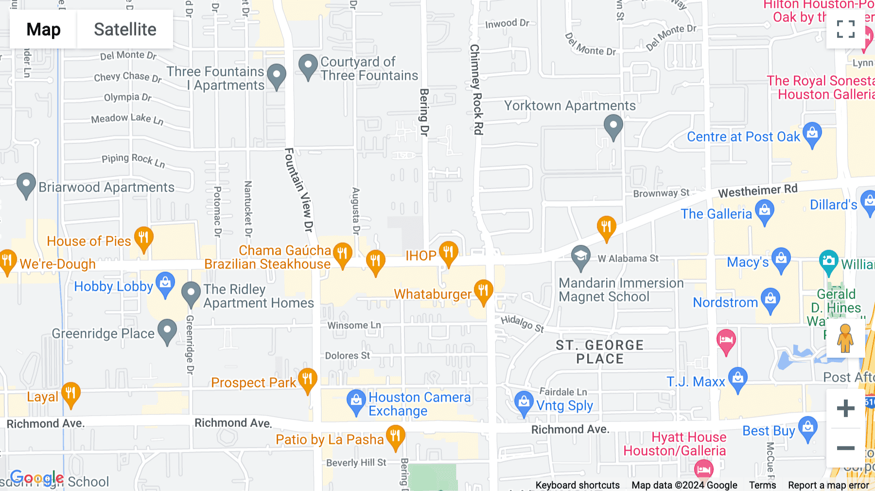 Click for interative map of 5718 Westheimer Road, Suite 1000, Houston