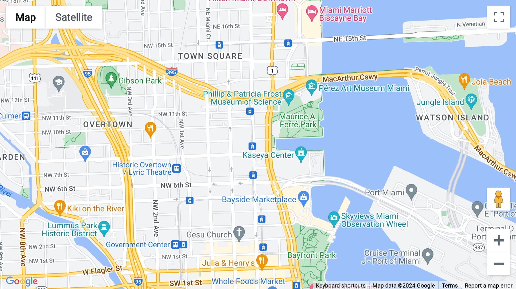 Click for interative map of 888 Biscayne Blvd. Suite 505, Miami