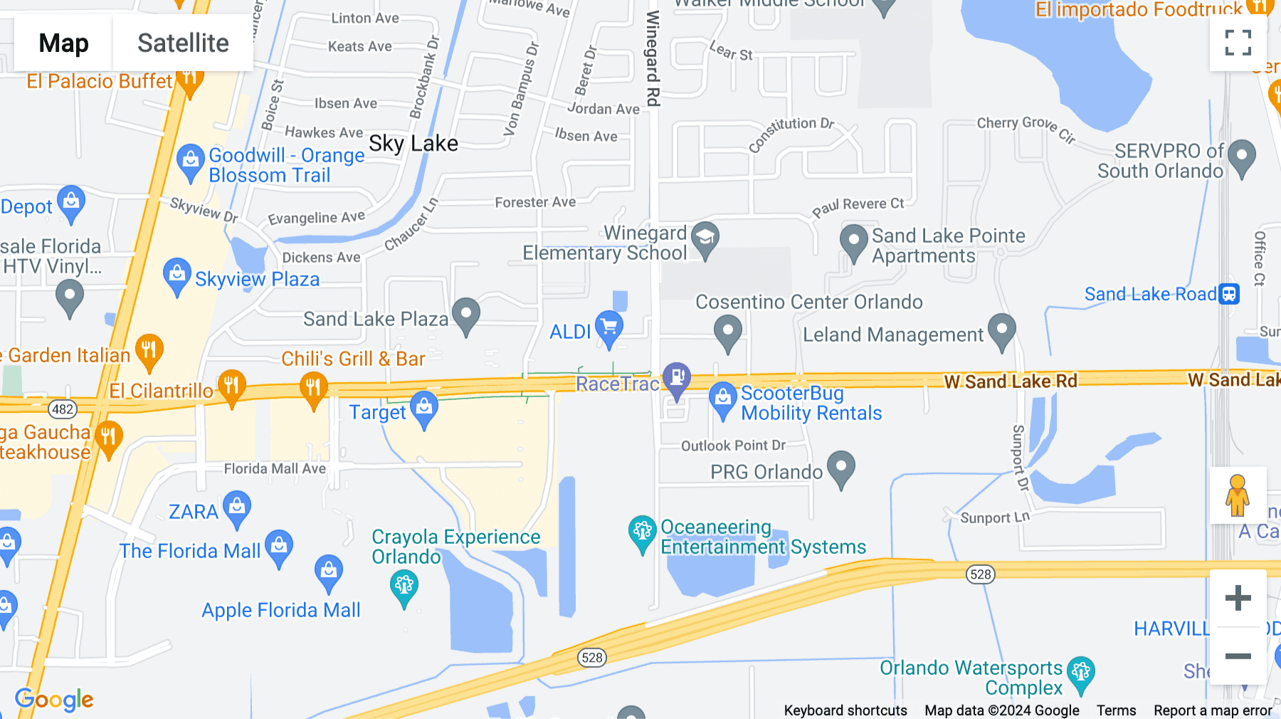 Click for interative map of 7726 Winegard Rd, 2nd Floor, Orlando