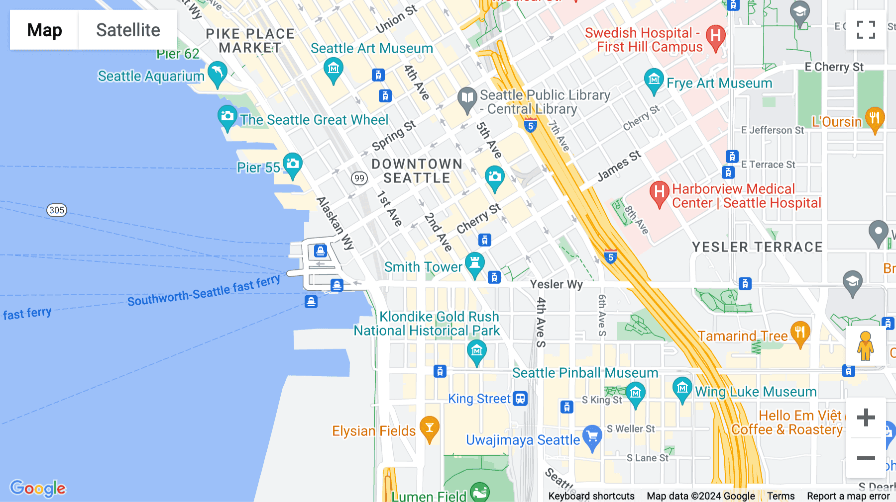 Click for interative map of 506 Second Avenue Suite 1400, Seattle
