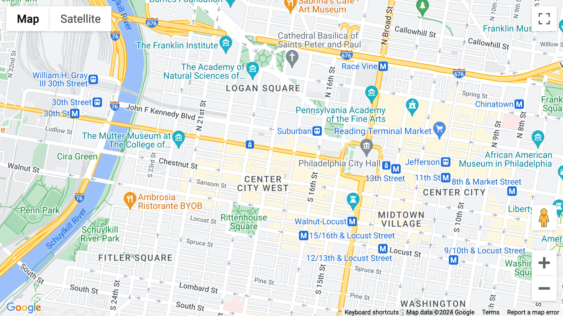 Click for interative map of 1700 Market Street, Philadelphia