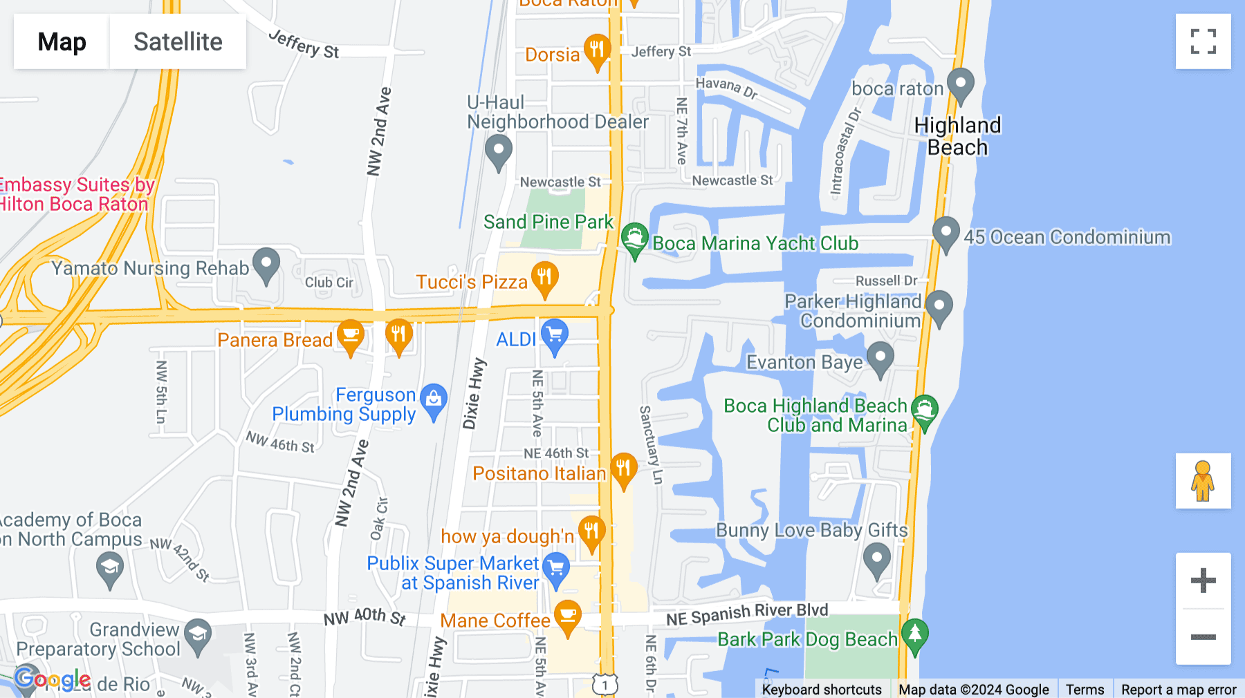 Click for interative map of 4800 N Federal Highway, Suite B200, Boca Raton