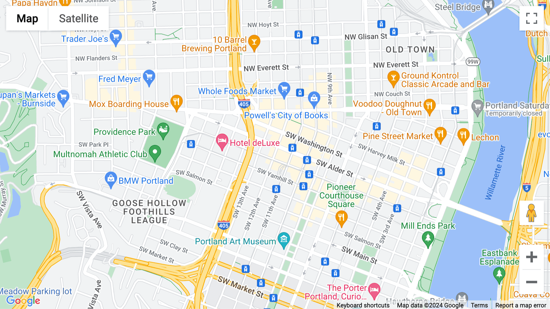 Click for interative map of 1155 SW Morrison Street, Portland (Oregon)